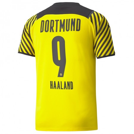 Billiga Fotbollströjor BVB Borussia Dortmund Erling Haaland 9 Hemma tröja 2021/22 Kortärmad 